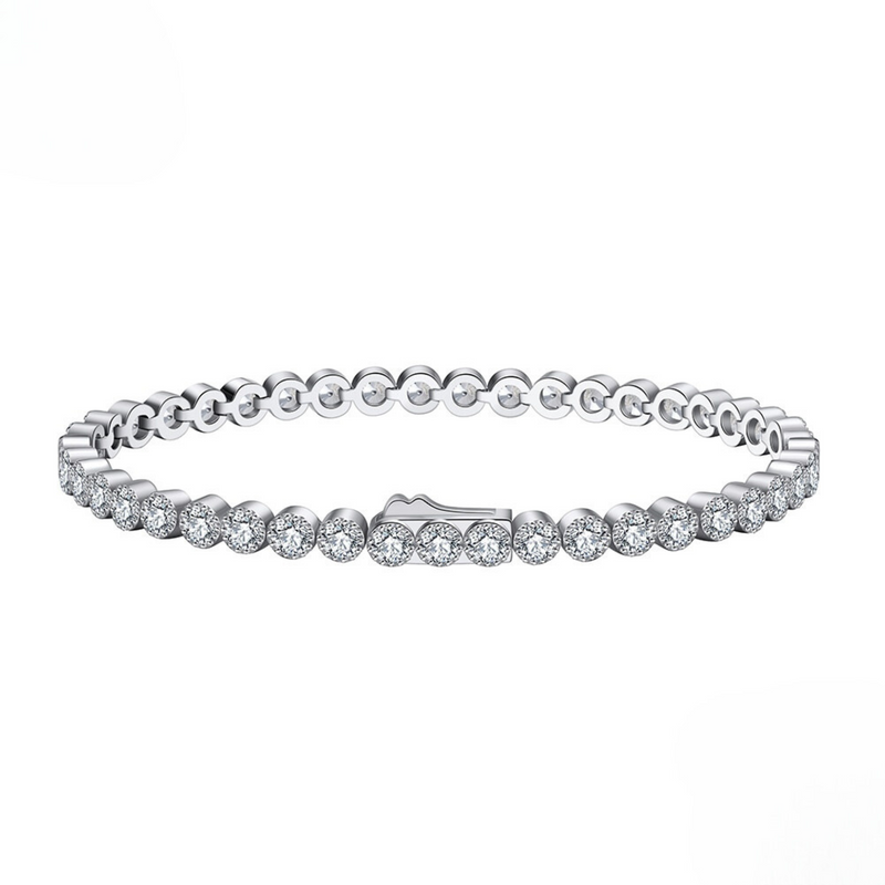 Louise Armband 925 Silber 3mm Zirkon (Tennis Braclet)