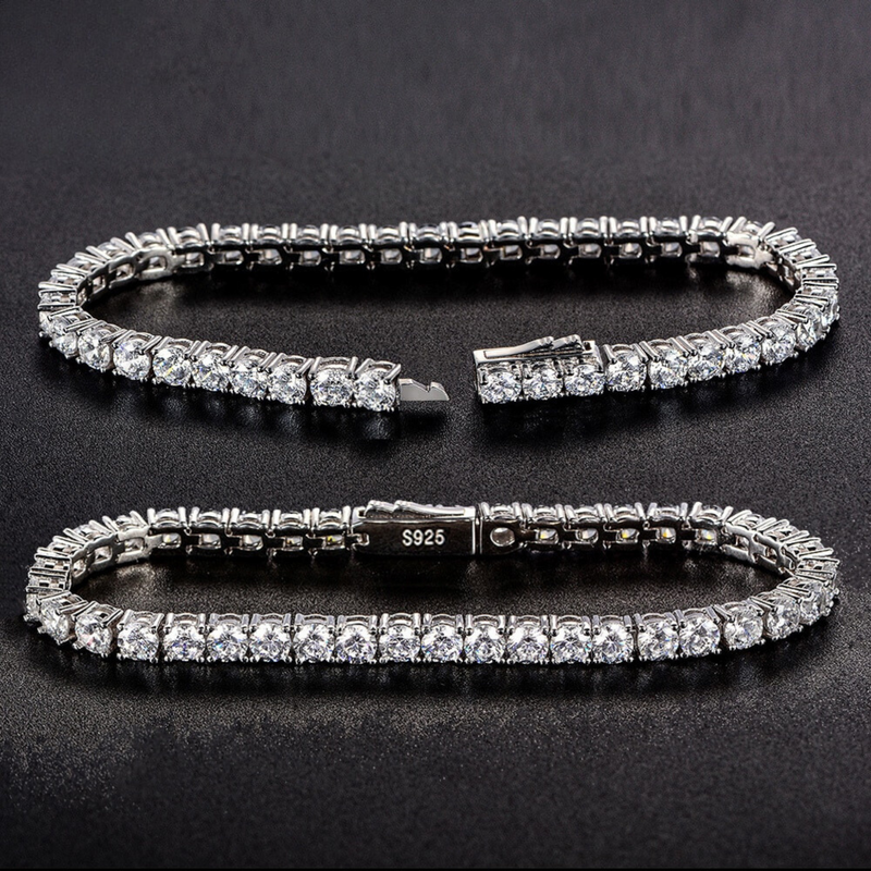 Louise Armband 925 Silber 3mm Zirkon (Tennis Braclet)