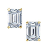 Moissanite Schmuck Emerald Cut Studs