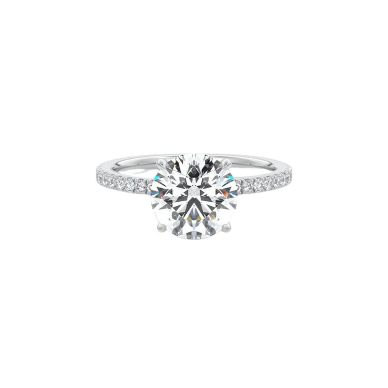 Dua Ring 925 Silber 2ct Moissanite