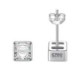 Finjia Ohrringe Studs 925 Silber 1ct Moissanite