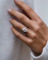 Marquise Ring Nahaufnahme Moissanite Verlobungsring 