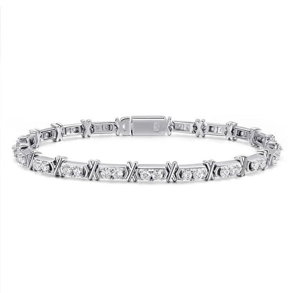 Moissanite Armband Silber  x