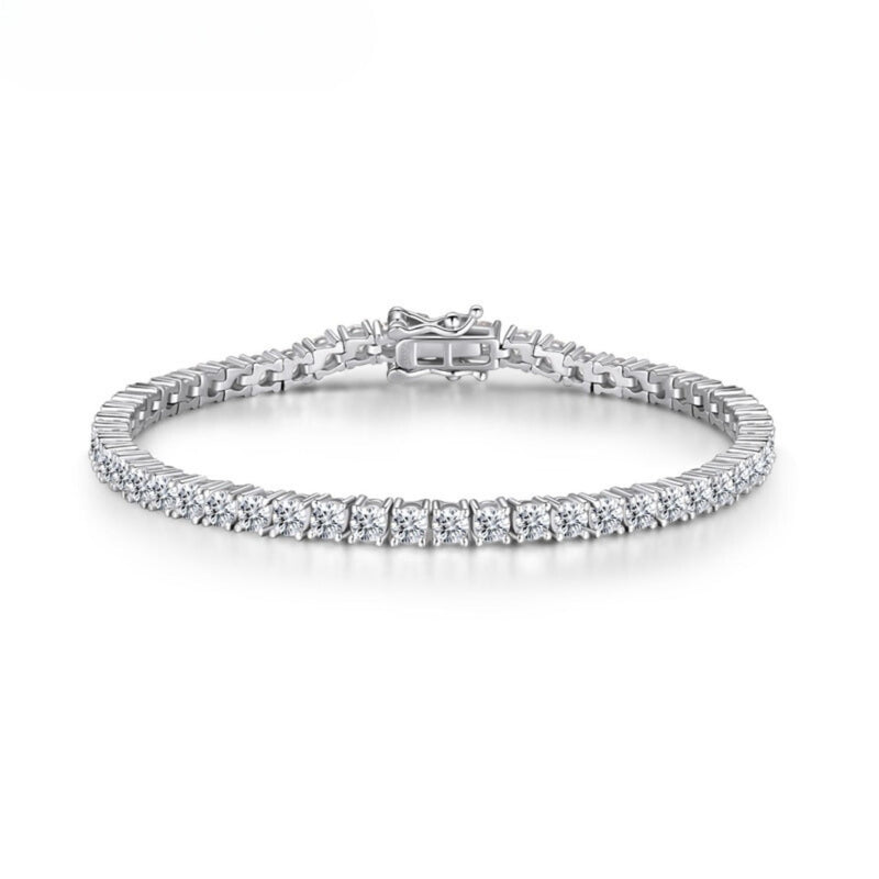 Tennis Armband Zirkon, Moissanite, Diamanten ALternative