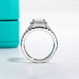 Diana Ringe (Set) 925 Silber 2ct Oval Cut Moissanite