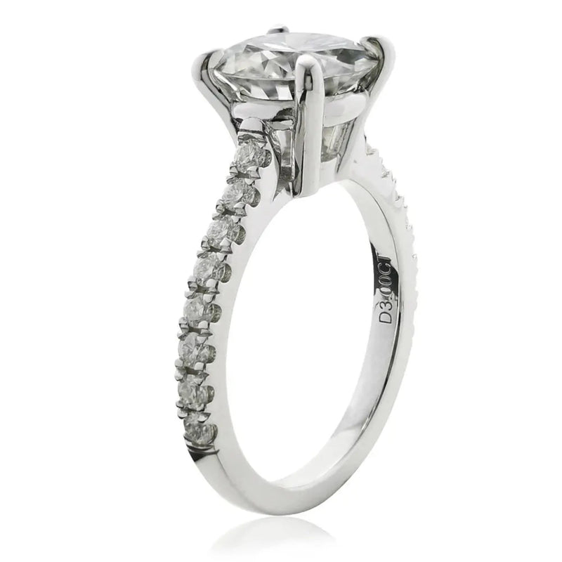 Kathi Ring 925 Silber 3ct Moissanite