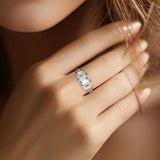 Larissa Ring 925 Silber 3ct Moissanite