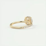 Dua Ring 925 Silber 2ct Moissanite