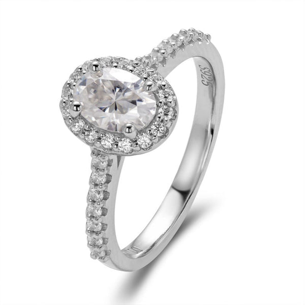 Nelli Ring 925 Silber 1ct Moissanite