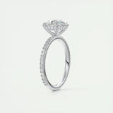 Dua Ring 925 Silber 2ct Moissanite