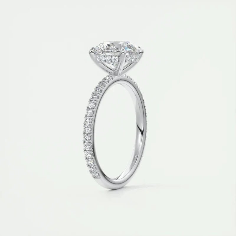 Dua Ring 925 Silber 2ct Moissanite