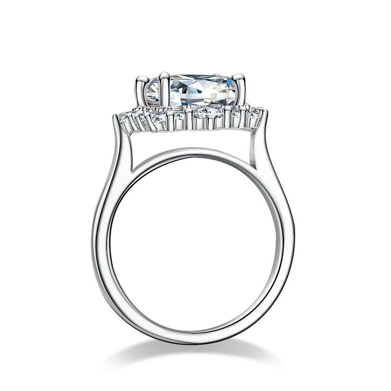 Alva Ring 925 Silber 4ct Moissanite