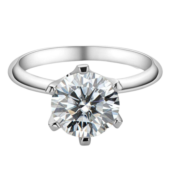 Megan Ring 925 Silber 3ct Moissanite