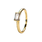 Anula Ring 925 Silber 1 Ct Moissanite Vergoldet