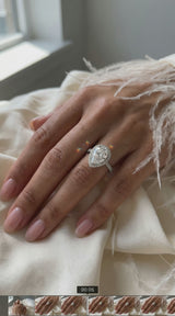 Monaco Pear Cut  Verlobungsring Echtgold mit 3ct 7*11mm Pear Cut Cut Moissanite I Konfigurator